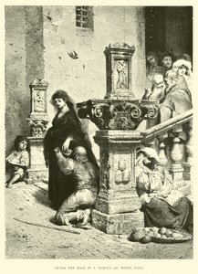 Después de la misa en S. Trinita de Monti, Roma de English School