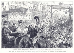 Después de la boda, 10 de febrero de 1840, camino a Windsor de English School