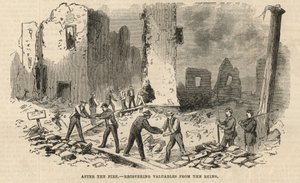 Después del incendio - recuperando objetos de valor de las ruinas de English School