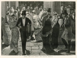 Después de la obra - bajo el Pórtico del Lyceum de English School