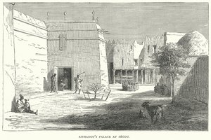Palacio de Ahmadou en Segou (grabado)