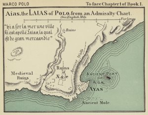 Aias, el Laias de Polo, de una carta del Almirantazgo (litografía en color)