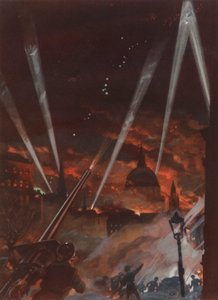 Ataque aéreo en Londres durante el Blitz, Segunda Guerra Mundial