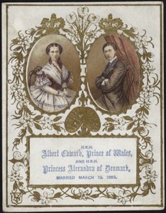 Albert Edward, Príncipe de Gales, y la Princesa Alexandra de Dinamarca