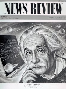 Albert Einstein en la portada de 