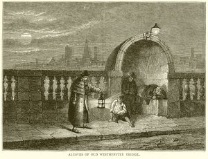 Alcobas del antiguo puente de Westminster