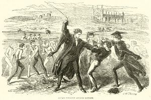 Alfred Wharton ataca a Dawlish de English School