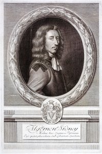 Algernon Sidney, teórico político republicano inglés y soldado (grabado) de English School