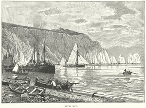 Alum Bay (grabado) de English School