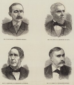 Políticos Americanos (grabado) de English School