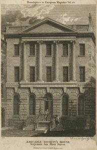 Casa de la Sociedad Amistosa, Serjeants Inn, Fleet Street, Londres de English School