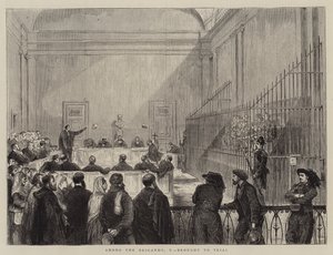 Entre los bandidos, V, llevado a juicio de English School