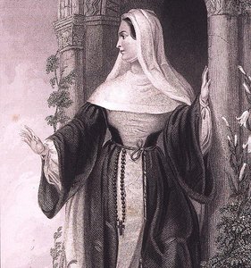 Una abadesa, c.1845 de English School