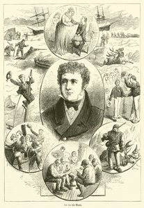 Un Héroe Ártico (grabado) de English School