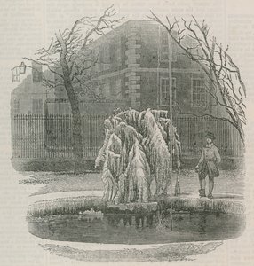 Un árbol de hielo en Middle Temple de English School