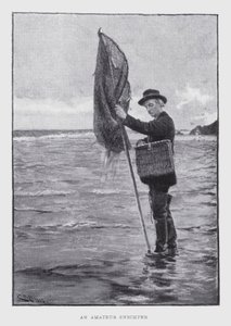 Un aficionado a la pesca de camarones