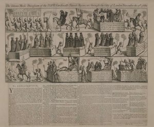 Una procesión anticatólica, 1680 de English School