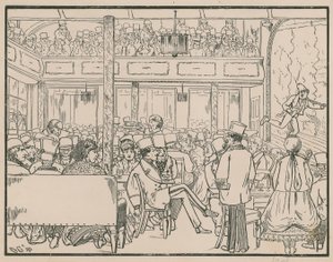 Una audiencia en el music hall
