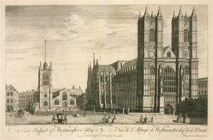 Una perspectiva este de la Abadía de Westminster, Londres