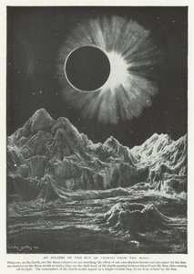 Un eclipse del Sol visto desde la Luna