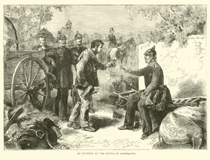 Un incidente en la Batalla de Gravelotte, agosto 1870 de English School
