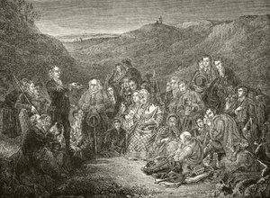 Reunión al aire libre de los Covenanters escoceses, de 