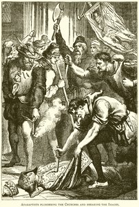 Anabaptistas saqueando las iglesias y rompiendo las imágenes de English School