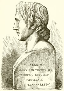 Busto antiguo de Alejandro Magno de English School