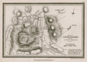Jerusalén Antigua; con la Tierra de Moriah