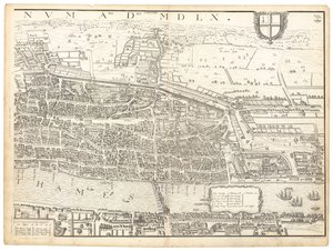 Londres Antiguo. Hoja Este de English School
