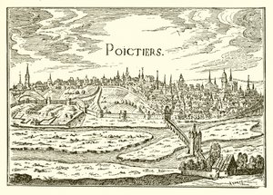 Vista antigua de Poitiers de English School