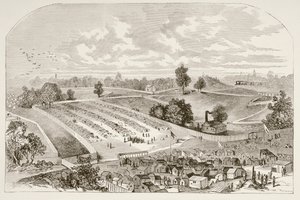 Prisión de Andersonville (litografía) de English School