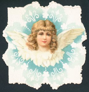 Cara de ángel, tarjeta de Navidad de English School