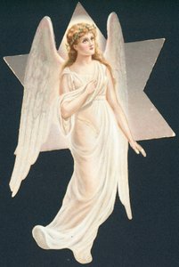 Ángel resplandeciente, Tarjeta de Navidad de English School