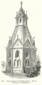 Capilla de Anna en Heiligenstadt (grabado) de English School