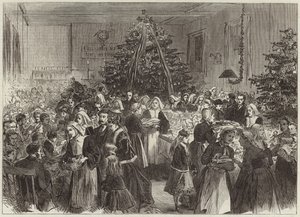 Entretenimiento anual y distribución de premios del árbol de Navidad en el Hospital Universitario