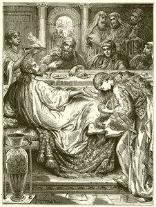 Ungiendo los pies de Jesús