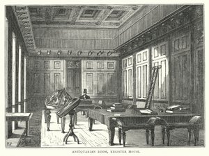 Sala de Anticuarios, Register House (grabado)