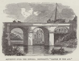 Acueducto sobre el Irwell, el "castillo en el aire" de Brindley (grabado) de English School