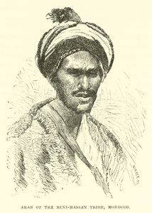 Árabe de la tribu Beni-Hassan, Marruecos de English School