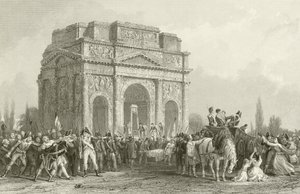 Arco de Marius, en Orange, sobre el Ródano