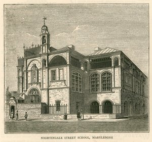 Arquitectura de la Junta Escolar de Londres: Escuela de Nightingale Street, Marylebone, Londres