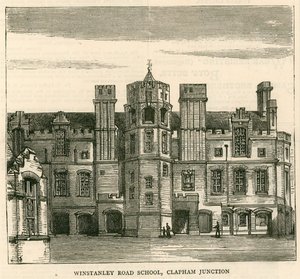 Arquitectura de la Junta Escolar de Londres: Escuela de Winstanley Road, Clapham Junction, Londres de English School