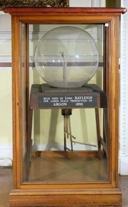 Bombilla de argón usada por Lord Rayleigh (1842-1919) 1895