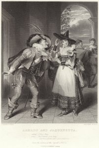 Armado y Jaquenetta, Trabajos de amor perdidos, Acto I, Escena II de English School