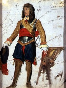 Armadura (c.1615) en el Museo del Louvre, París, c.1850 de English School