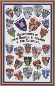 Escudos de las Universidades de Gran Bretaña, Irlanda y las Colonias de English School