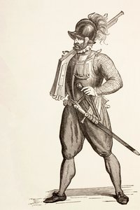 Arcabucero del siglo XVI, c.1880
