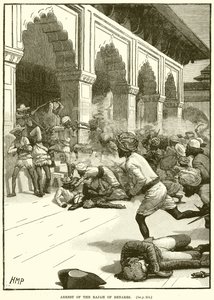 Arresto del Rajá de Benarés de English School