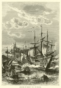 Llegada de Enrique VIII a Francia de English School